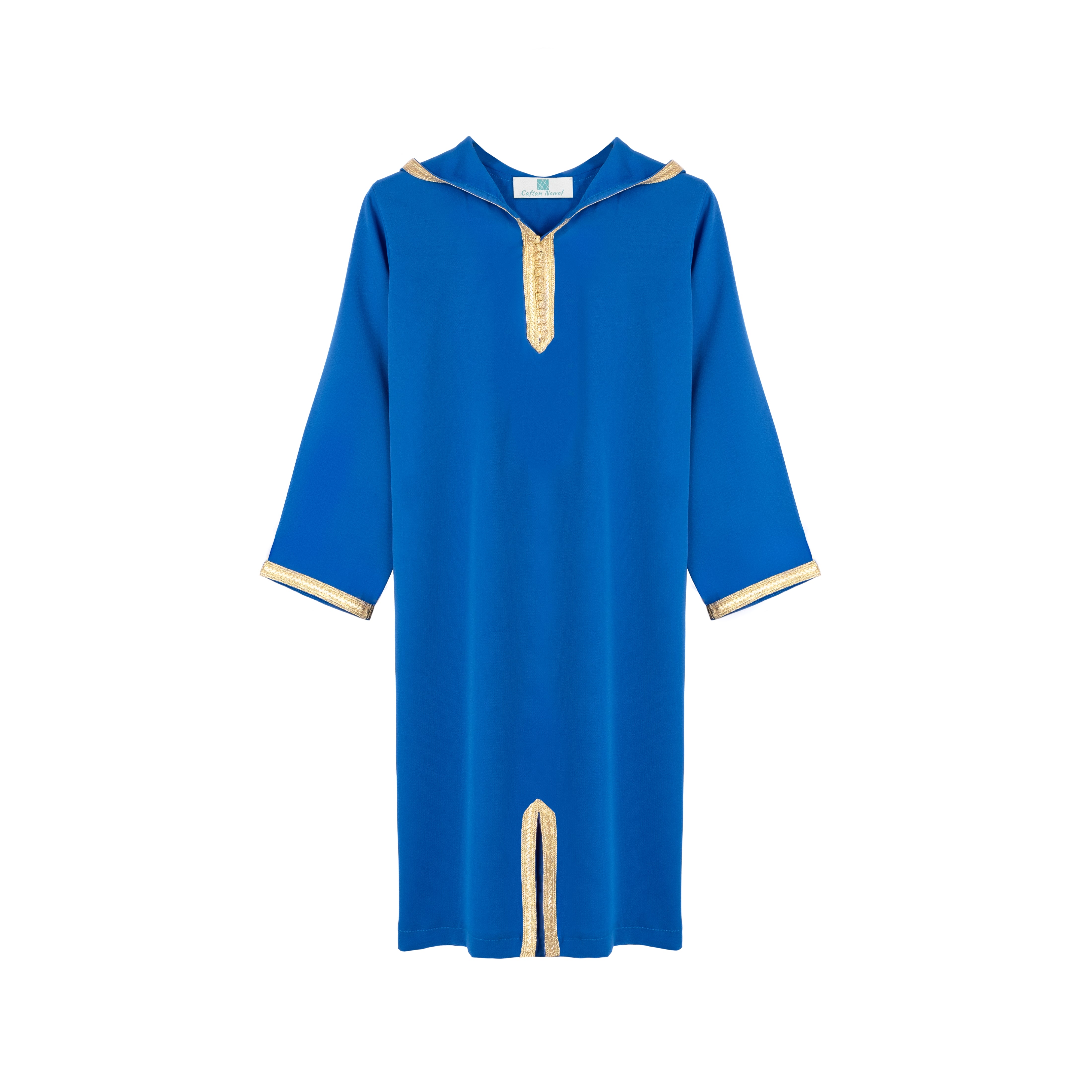 Jellaba bleu lectrique pour fille Caftan Nawal