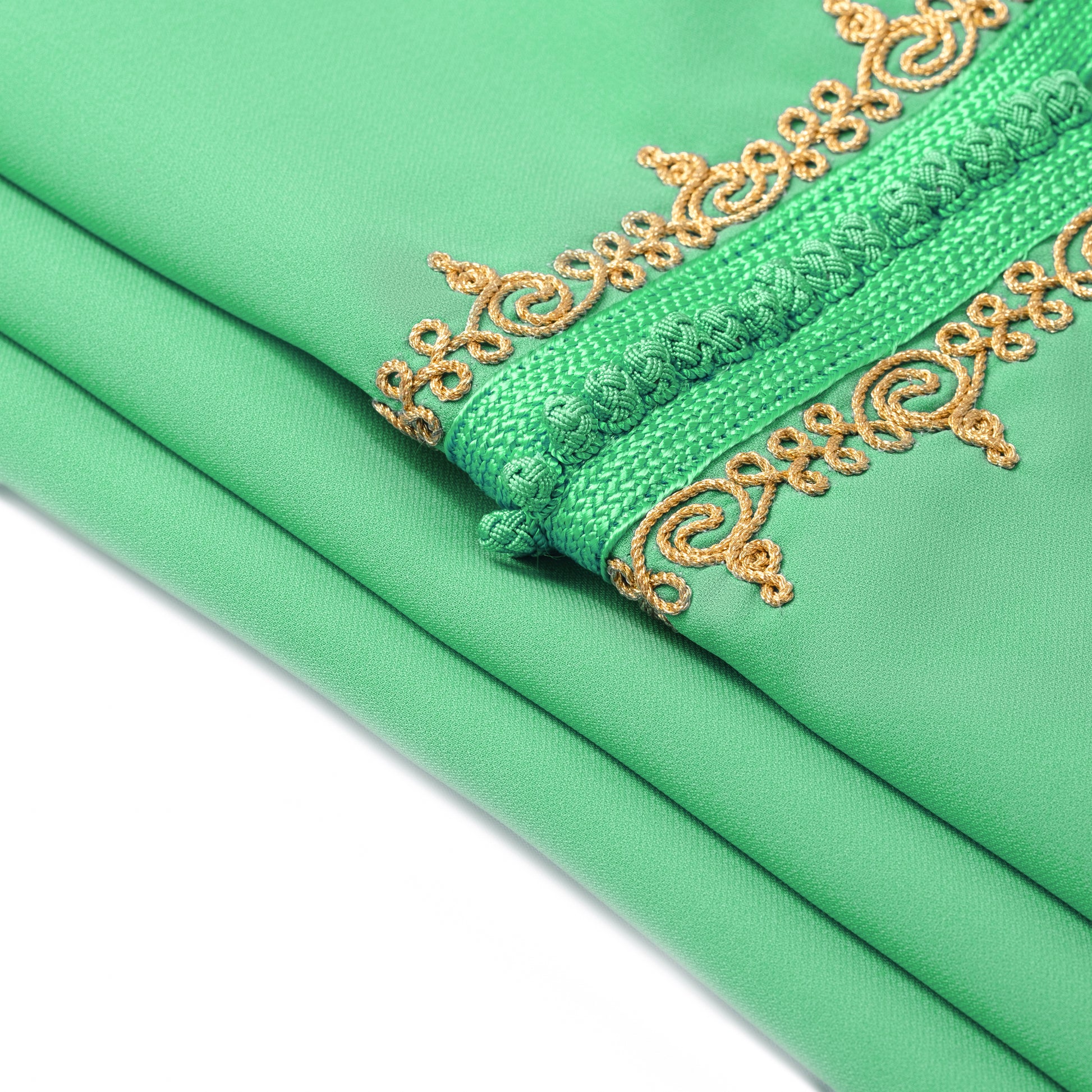 Caftan Nawal - Jellaba Vert Paris pour fille