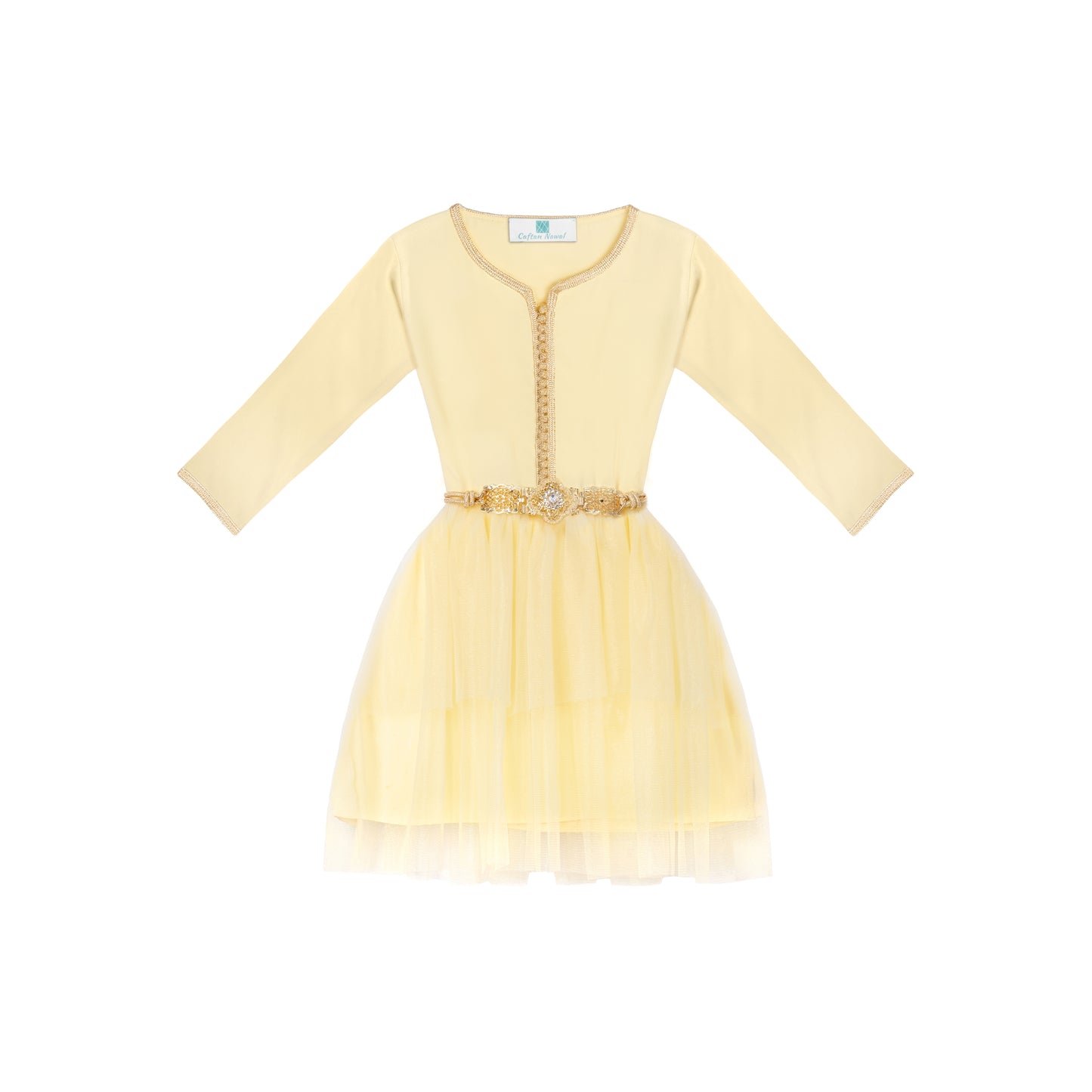 Caftan - Jaune Maize pour fille