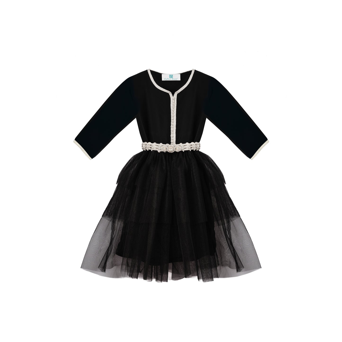 Caftan - Noir nuit pour fille