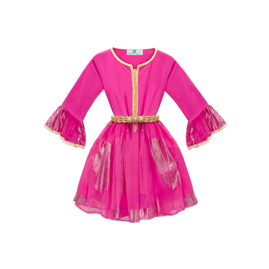 Caftan - Rose fuchsia pour fille