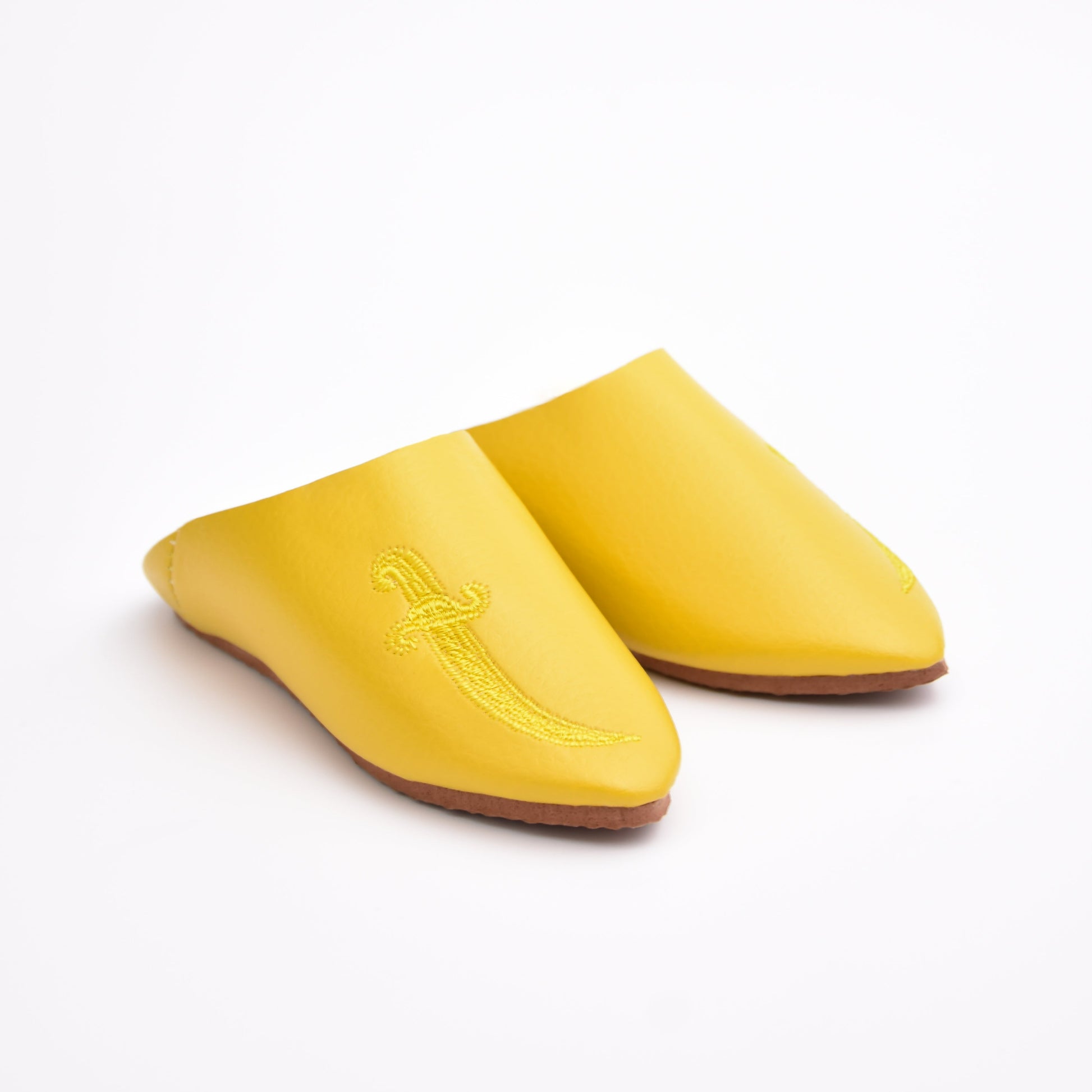 Babouche traditionnel en jaune pour garçon - Caftan Nawal